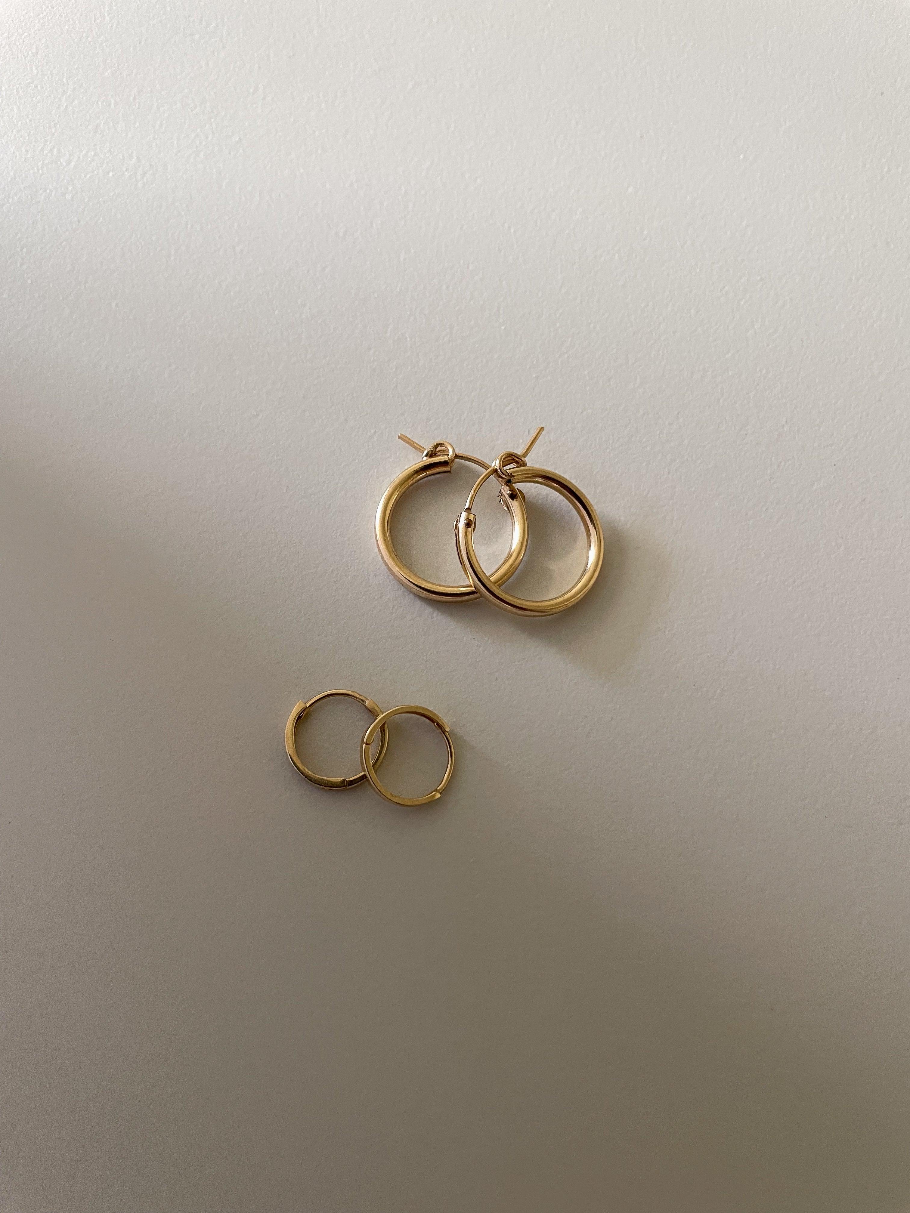 Everyday Dainty 14k Gold Huggie Hoops - MILANA JEWELRY 