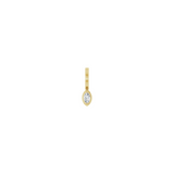 Diamond Bezel-Set Marquise Pendant