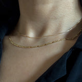 Dainty Box Chain Necklace