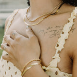 14k Gold Giselle Herringbone Chain