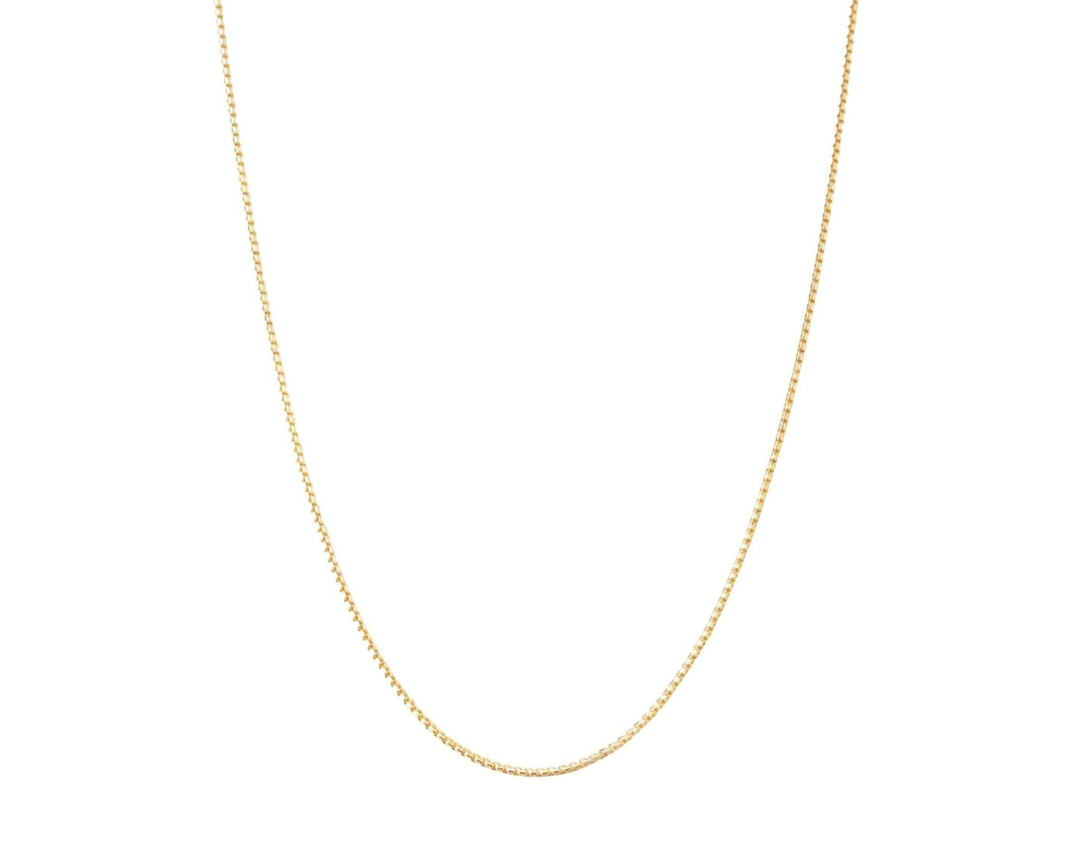 August Box Chain Necklace - MILANA JEWELRY 