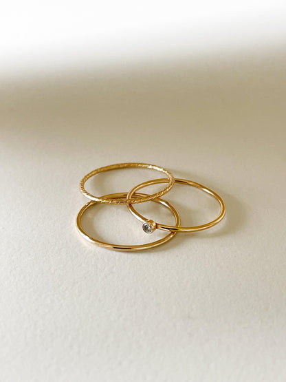 Simple Stacking Ring - MILANA JEWELRY 